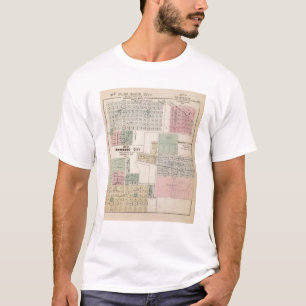 Map of Winnebago City Map of Blue Earth, Minnesota T-Shirt