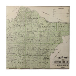 Map of Wright County, Minnesota Tile