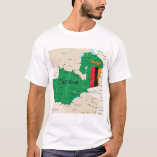 Map Of Zambia T-Shirt