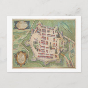 Map of Zamosc, from 'Civitates Orbis Terrarum' by Postcard