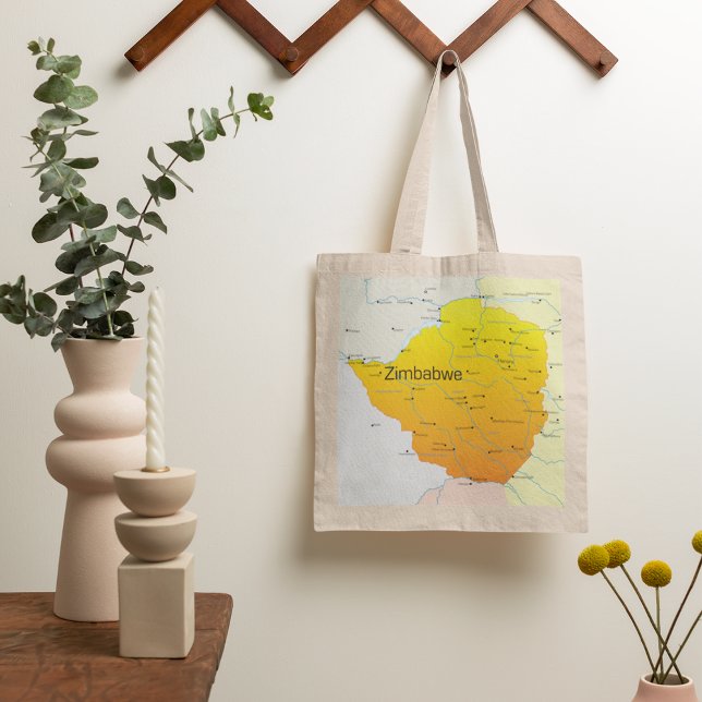 Map of Zimbabwe Tote Bag (Creator Uploaded)