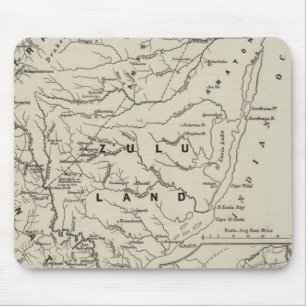 Map of Zululand with the Adjoining Frontiers Mouse Pad