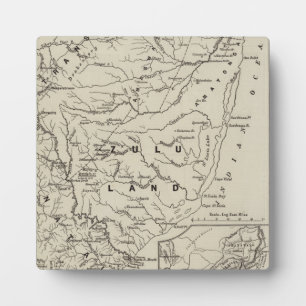 Map of Zululand with the Adjoining Frontiers Plaque