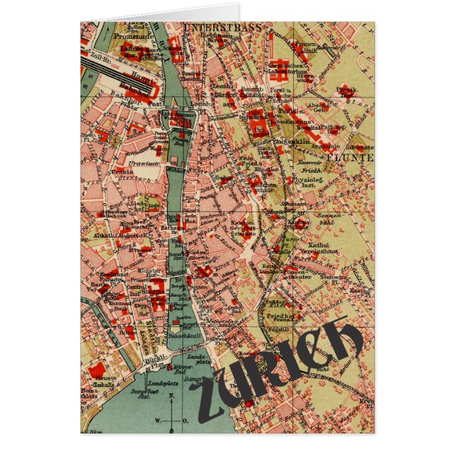 Map of Zurich (Front)