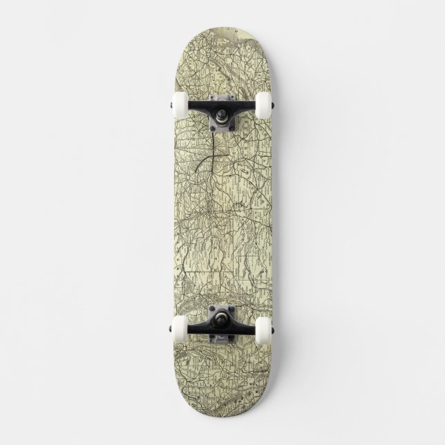 Map Ohio and Mississippi Railway Skateboard (Front)