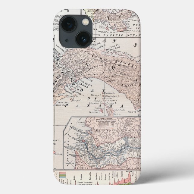MAP: PANAMA, 1907 Case-Mate iPhone CASE (Back)
