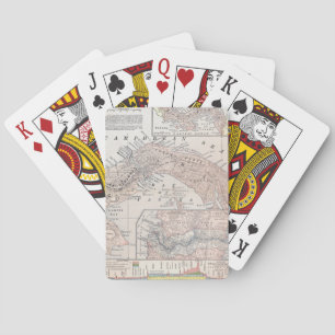 MAP: PANAMA, 1907 PLAYING CARDS