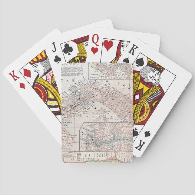 MAP: PANAMA, 1907 PLAYING CARDS (Back)