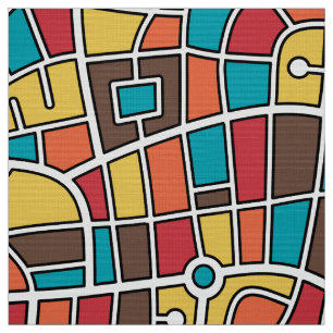 Map Pattern 030520 - Colours 03 Fabric