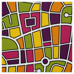 Map Pattern 030520 - Colours 05 Fabric