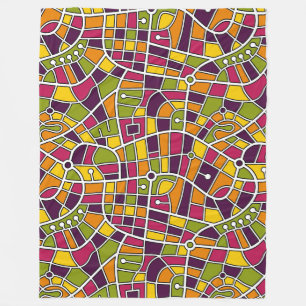 Map Pattern 030520 - Colours 05 Fleece Blanket