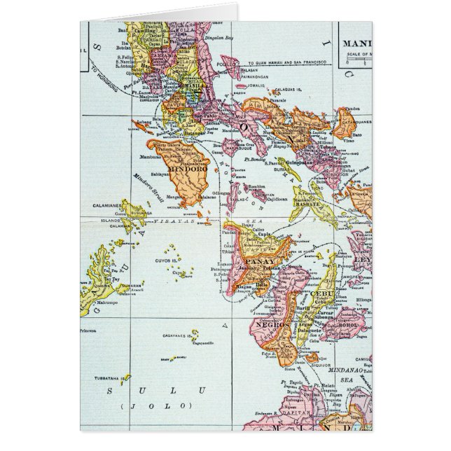 MAP: PHILIPPINES, 1905 (Front)