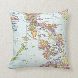 MAP: PHILIPPINES, 1905 CUSHION