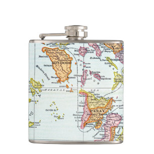 MAP: PHILIPPINES, 1905 HIP FLASK
