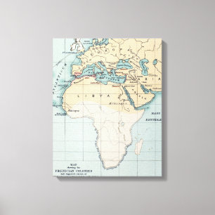 MAP: PHOENICIAN EMPIRE CANVAS PRINT