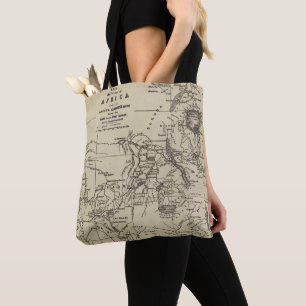 Map Portion of Africa Cameron's Route Tote Bag