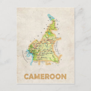 MAP POSTCARDS ♥ Cameroon