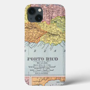 MAP: PUERTO RICO, 1900 iPhone 13 CASE