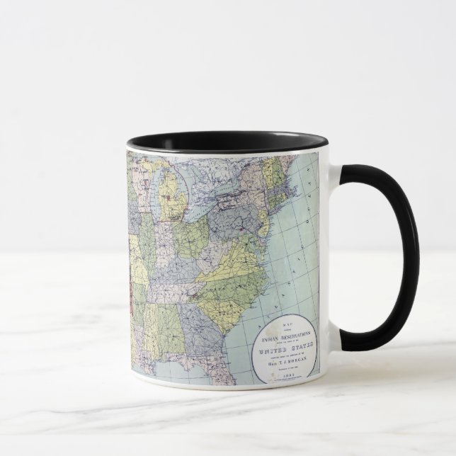 MAP: RESERVATIONS, 1892 MUG (Right)