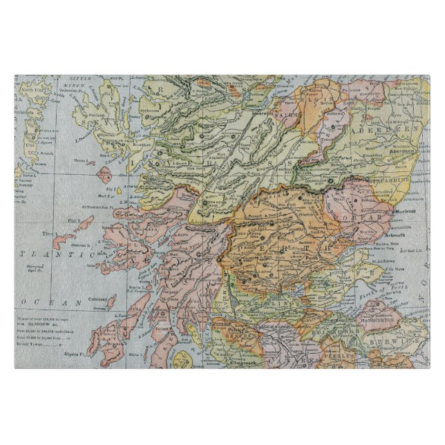 MAP: SCOTLAND CUTTING BOARD (Front)
