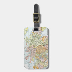 MAP: SCOTLAND LUGGAGE TAG