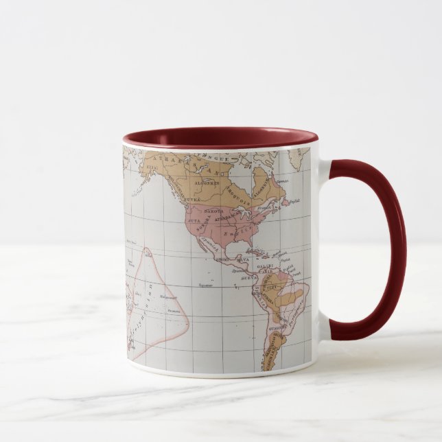 Map showing the Languages of the World Mug (Right)