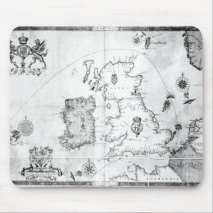 Map showing the route of the Armada fleet Mouse Pad