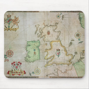 Map showing the route of the Armada fleet Mouse Pad