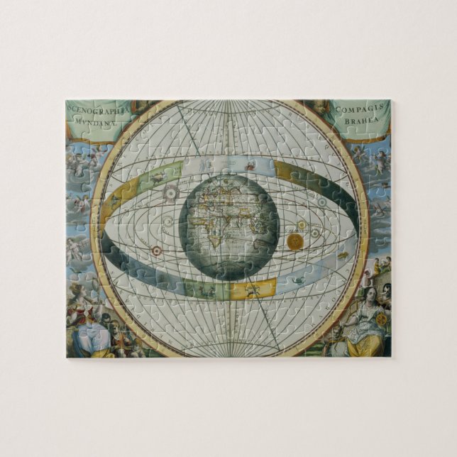 Map Showing Tycho Brahe's System of Planetary Orbi Jigsaw Puzzle (Horizontal)