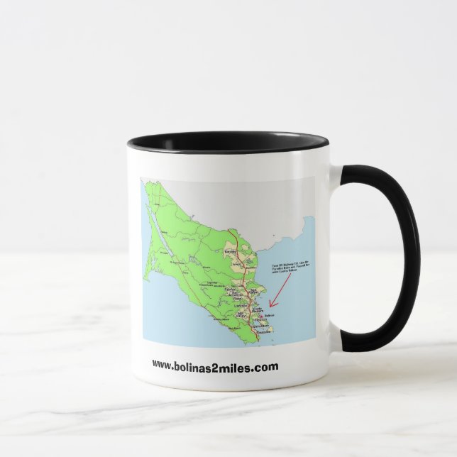 Map to Bolinas Mug (Right)