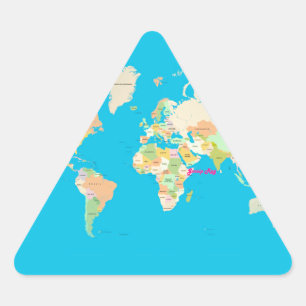 map triangle sticker