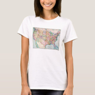 Map: United States, 1905 T-Shirt