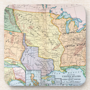 Map: US Expansion, 1905 Coaster