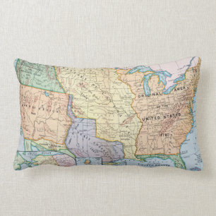 Map: US Expansion, 1905 Lumbar Cushion