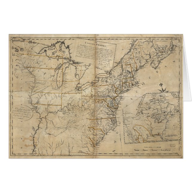 MAP: USA, 1783 (Front Horizontal)