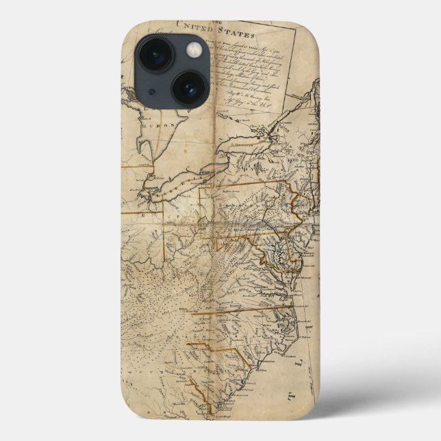 MAP: USA, 1783 Case-Mate iPhone CASE (Back)