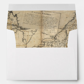 MAP: USA, 1783 ENVELOPES