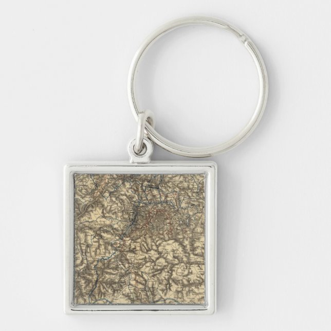 Map V illustrating the Military Operations Key Ring (Front)