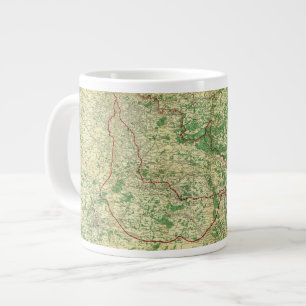 Map Western Front Large Coffee Mug