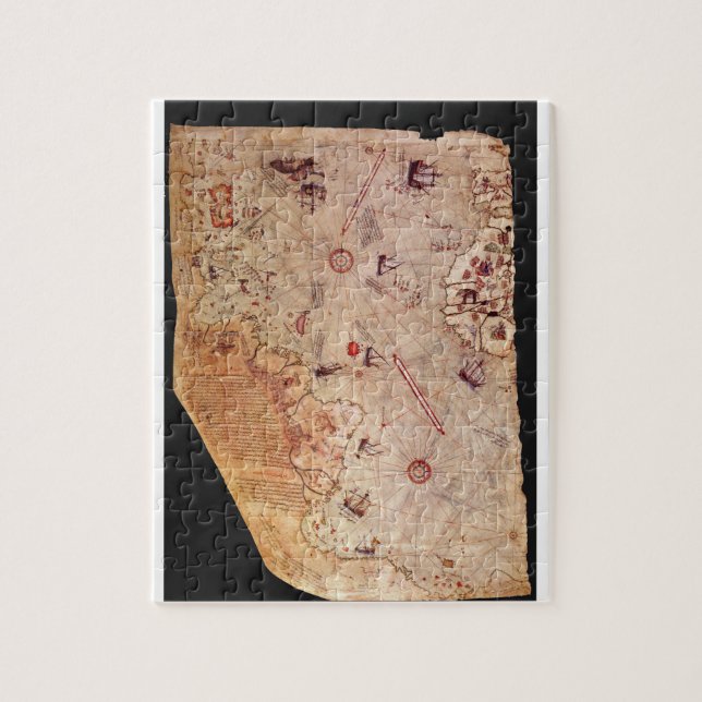 Mapa Piri Reis Jigsaw Puzzle (Vertical)