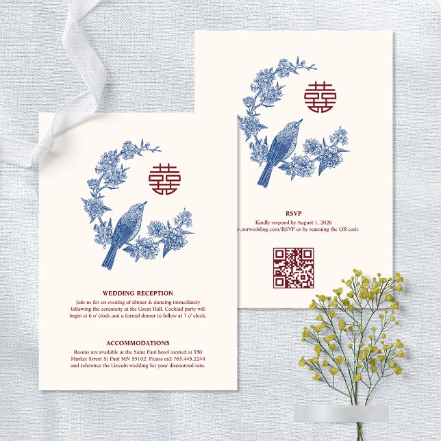 Mapgie Chinese Wedding Details Enclosure Card (Mapgie Chinese Wedding Details Enclosure Card)
