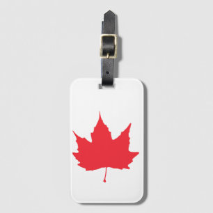 Maple autumn leaf luggage tag