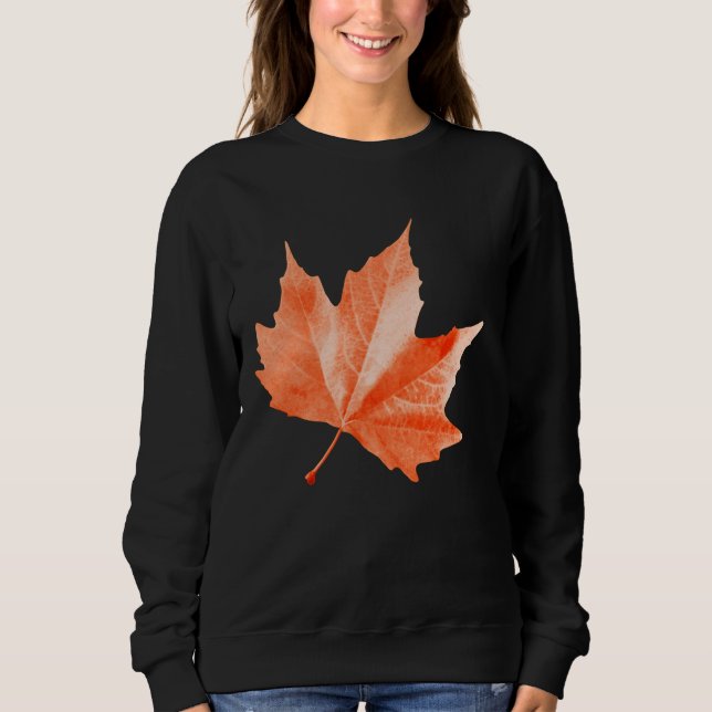 Maple autumn leaf sweatshirt (Front)
