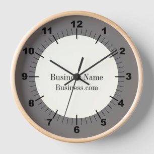 Maple Choose Your Background Colour Round Business Clock