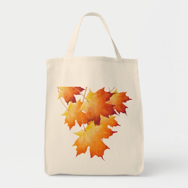 Maple Couple on a Grocery Tote Bag (Front)