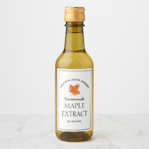 Maple Extract Label