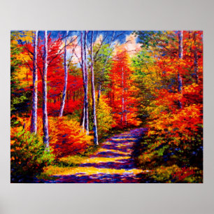 Maple Forest Road Poster