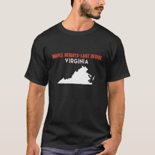 Maple Heights Lake Desire Washington USA State Ame T-Shirt