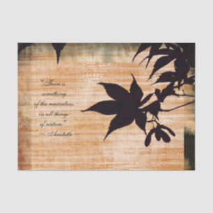 Maple Leaf and Coffee and Cream background Tissue Paper