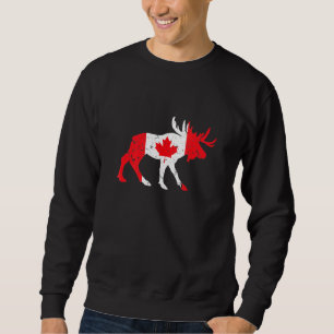 Maple Leaf Animal Canadian Flag Canada For Men Wom Sweatshirt